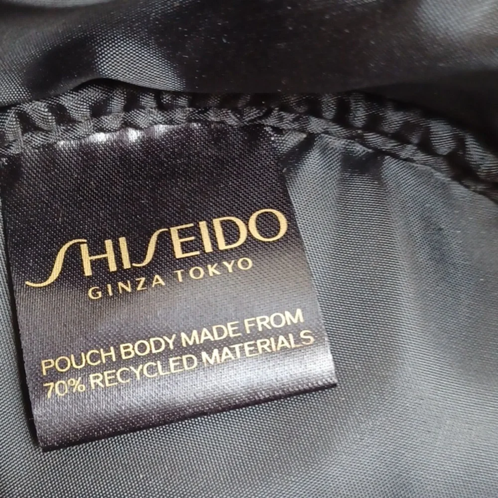 Shiseido Metallic Round Cosmetic Bag